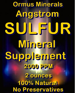 Ormus Minerals - Angstrom SULFUR Mineral Supplement
