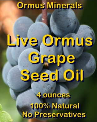 Ormus Minerals Live Ormus Grape Seed Oil
