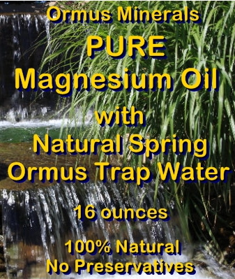 Ormus Minerals Pure Magnesium Oil with Natural Spring Trap Water