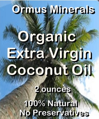 Ormus Minerals Organic Extra Virgin Coconut Oil
