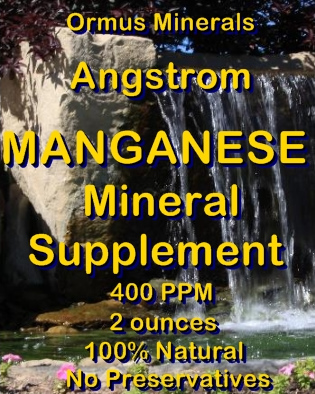 Ormus Minerals - Angstrom MANGANESE Mineral supplement