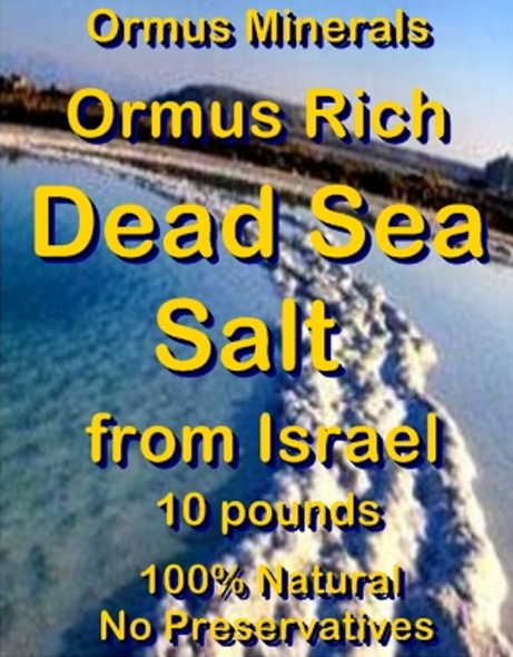 Ormus Minerals Ormus Rich Dead Sea Salt from Israel