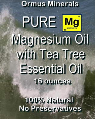 Ormus Minerals Magnesium Oil with Tea Tree Essential Oil