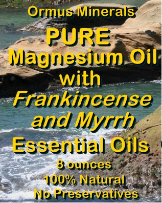 Ormus Minerals Combo Set Ocean Energy and Pure Magnesium Oil with Frankincense and Myrrh EO's