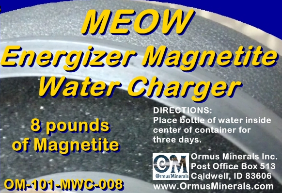 Ormus Minerals Energizer Magnetite Water Chargers 8lbs