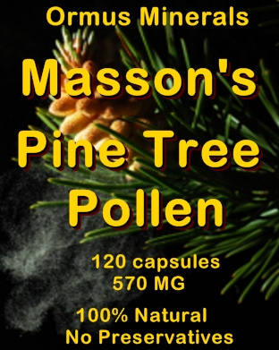 Ormus Minerals Masson Pine Tree Pollen