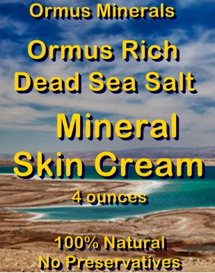 Ormus Minerals Ormus Rich Dead Sea Salt Mineral Skin Cream
