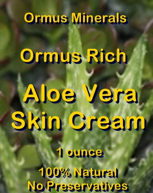 Ormus Minerals Ormus Rich Aloe Vera Skin Cream