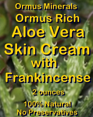 Ormus Minerals Ormus Rich Aloe Vera Skin Cream with Frankincense