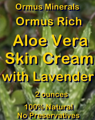 Ormus Minerals Ormus Rich Aloe Vera Skin Cream with Lavender