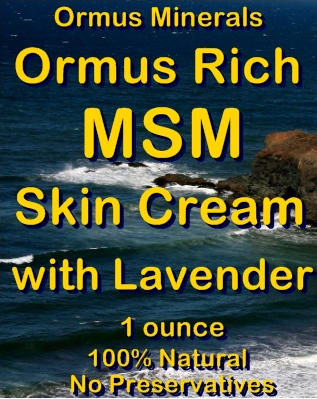 Ormus Minerals Ormus Rich MSM skin Cream with Lavender