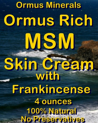 Ormus Minerals Ormus Rich MSM Skin Cream with Frankincense