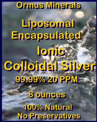 Ormus Minerals Liposomal Encapsulated Ionic Colloidal Silver 99.99% 20 ppm