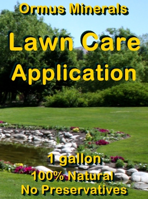 Ormus Minerals Lawn Care Application