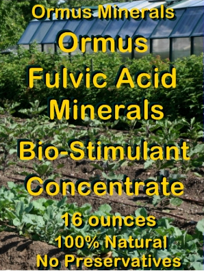 Ormus Minerals Ormus Fulvic Acid Minerals Bio-Stimulant 