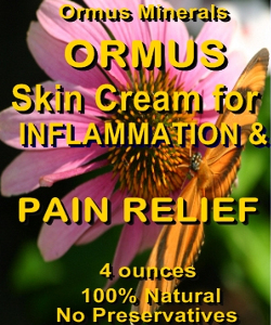 Ormus Minerals ORMUS Skin Cream for INFLAMMATION and PAIN RELIEF