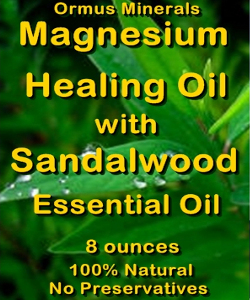 Ormus Minerals Magnesium Healing Oil with SANDALWOOD EO