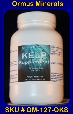 ORMUS MINERALS - Kelp Supplement (B)